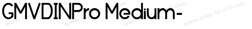 GMVDINPro Medium字体转换